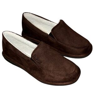 NWT Brown Suede Slip-On Loafers with Plush Lining